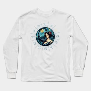 ZODIAC Scorpio - Astrological SCORPIO - SCORPIO - ZODIAC sign - Van Gogh style - 9 Long Sleeve T-Shirt